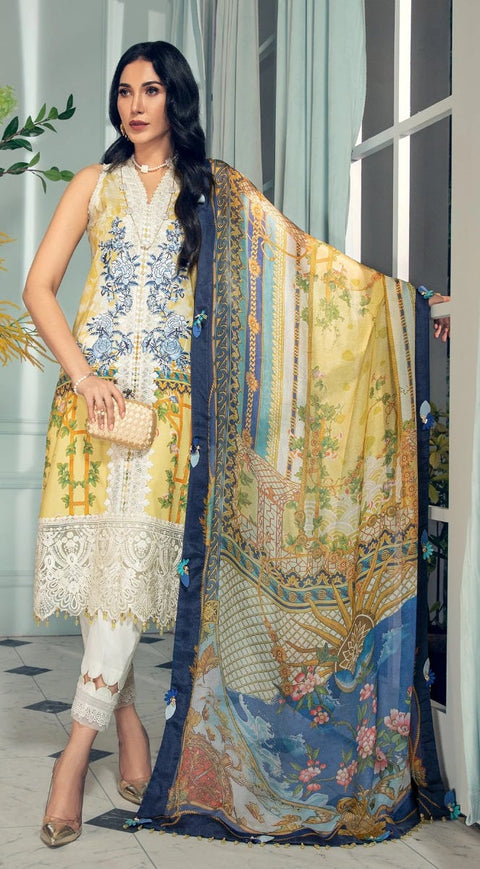 Luxury Lawn Ready to Wear 3 Pcs Dress of Anaya by Kiran Chaudhry 2A