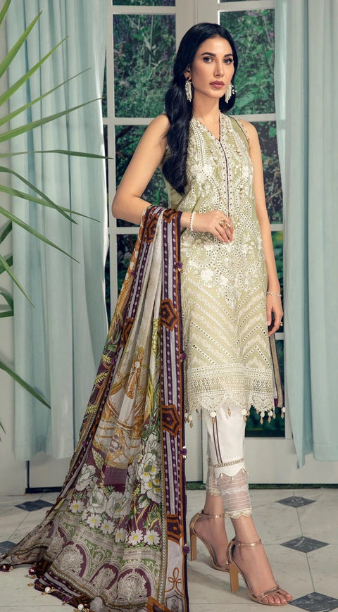 Luxury Lawn Ready to Wear 3 Pcs Dress of Anaya by Kiran Chaudhry 07B