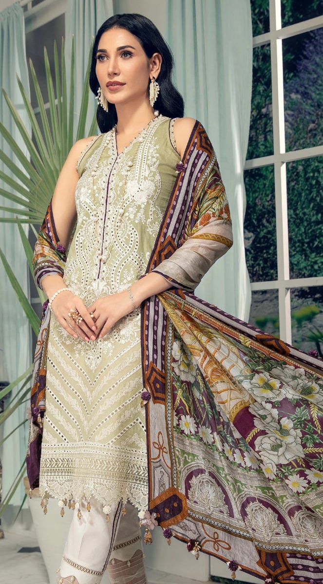 Luxury Lawn Ready to Wear 3 Pcs Dress of Anaya by Kiran Chaudhry 07B