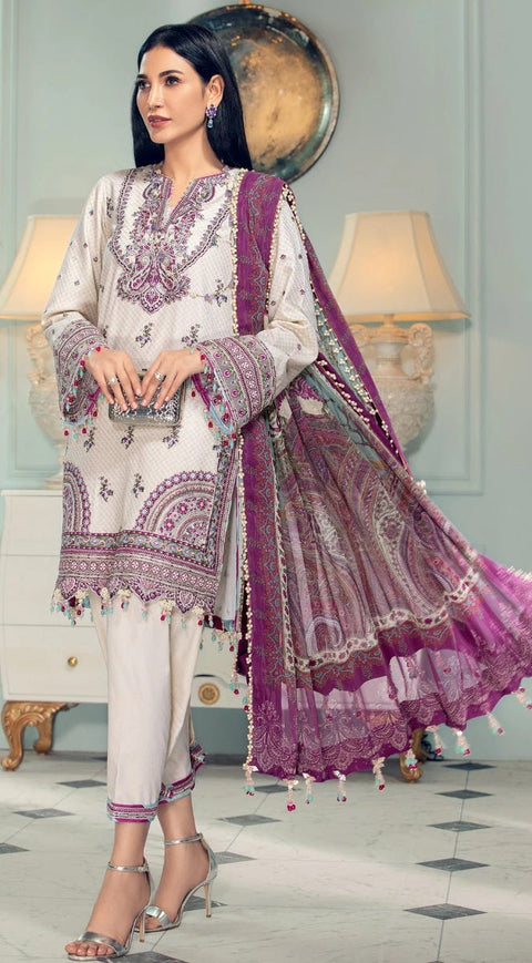Luxury Lawn Ready to Wear 3 Pcs Dress of Anaya by Kiran Chaudhry 4A