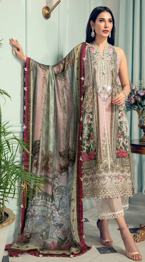 Luxury Lawn Ready to Wear 3 Pcs Dress of Anaya by Kiran Chaudhry 9B