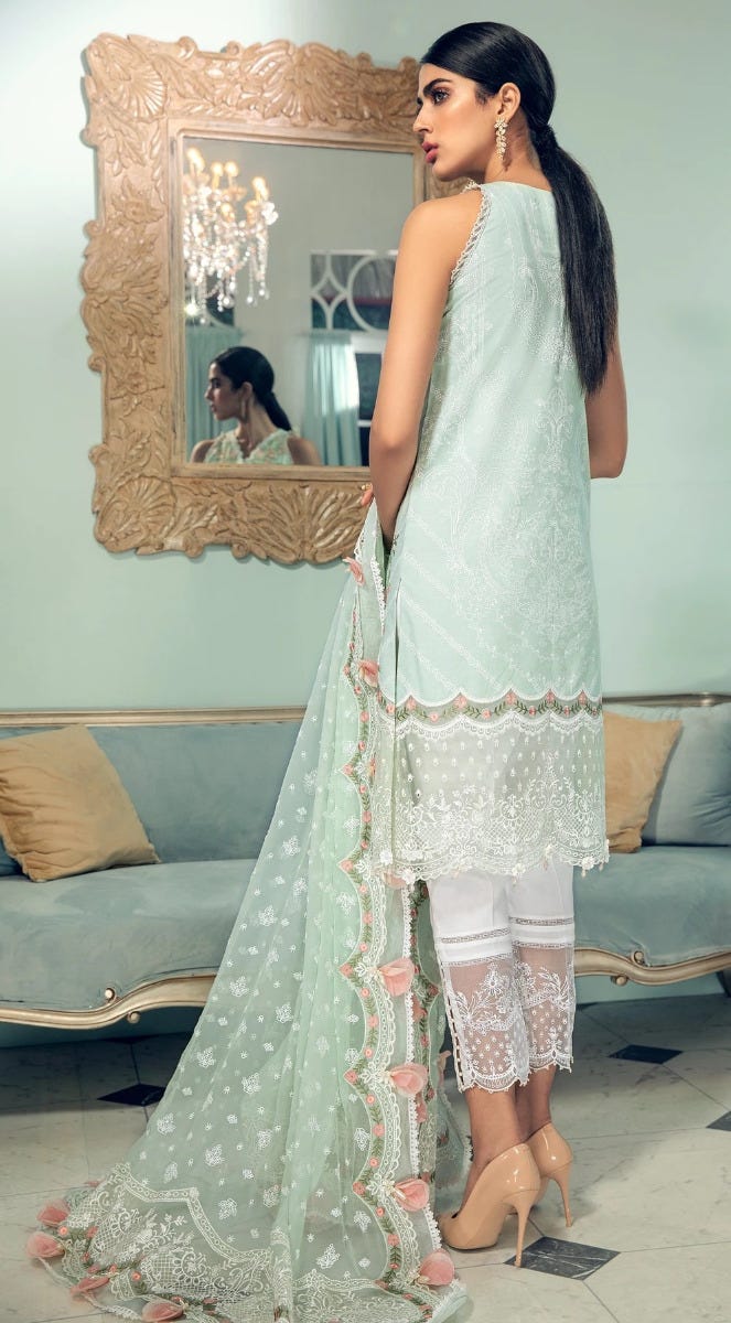 Luxury Ready to Wear Lawn 3 Pcs Dress of Anaya by Kiran Chaudhry 8B