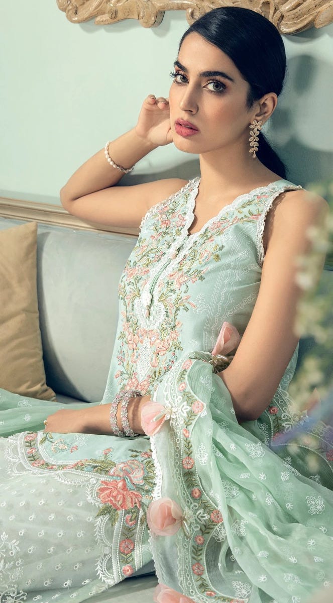 Luxury Ready to Wear Lawn 3 Pcs Dress of Anaya by Kiran Chaudhry 8B