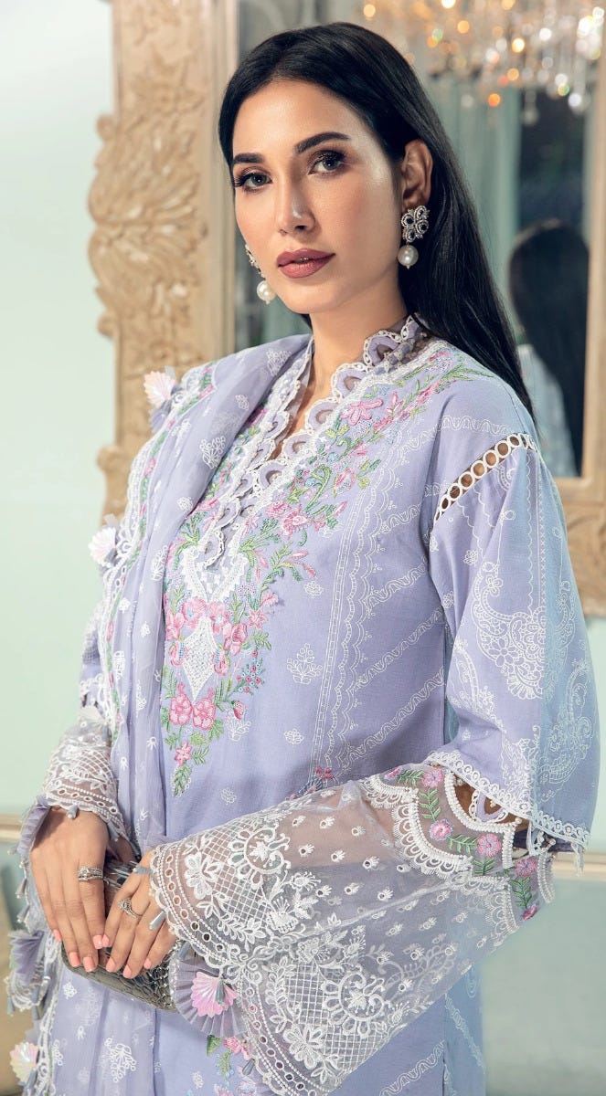 Luxury Lawn Ready to Wear 3 Pcs Dress of Anaya by Kiran Chaudhry 8B