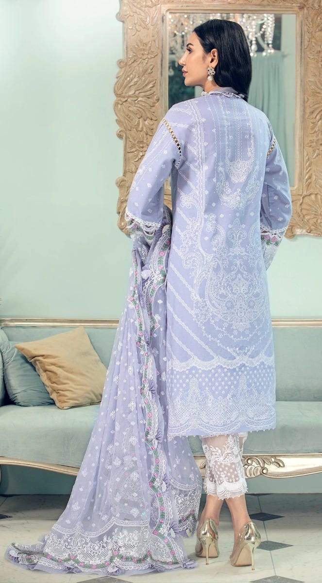 Luxury Lawn Ready to Wear 3 Pcs Dress of Anaya by Kiran Chaudhry 8B