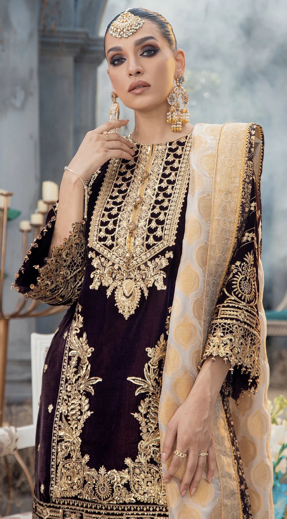 Anaya Ready to Wear Velvet Dress 03