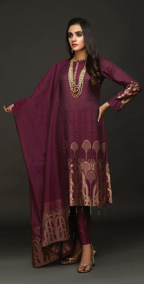 Jacquard Ready to Wear Dress by Salitex