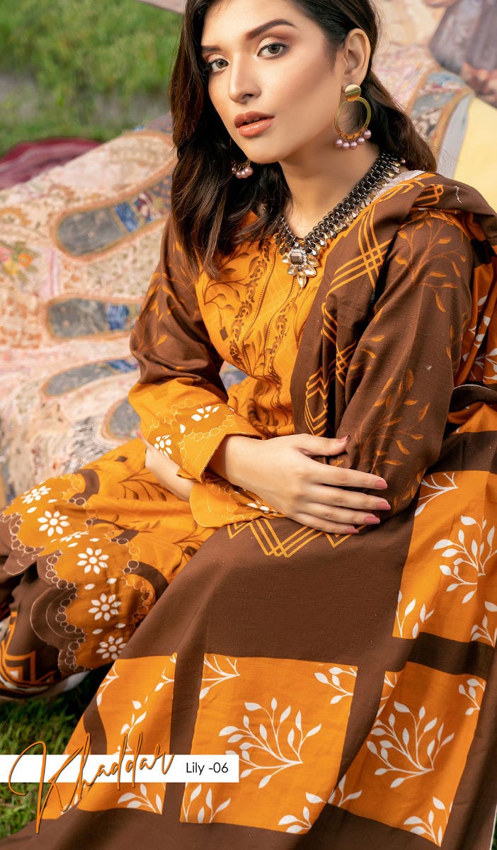 Winter Ready to Wear Digital khaddar Dress by Noorma Kaamal 06