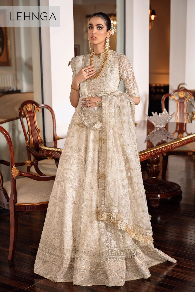 BAROQUE Chantelle Luxury Embroidered Net Lehnga 05
