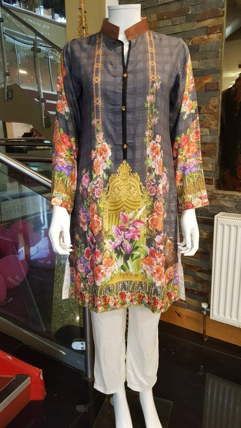 Digital Printed 2 Pcs Dress by Zaiwa 01