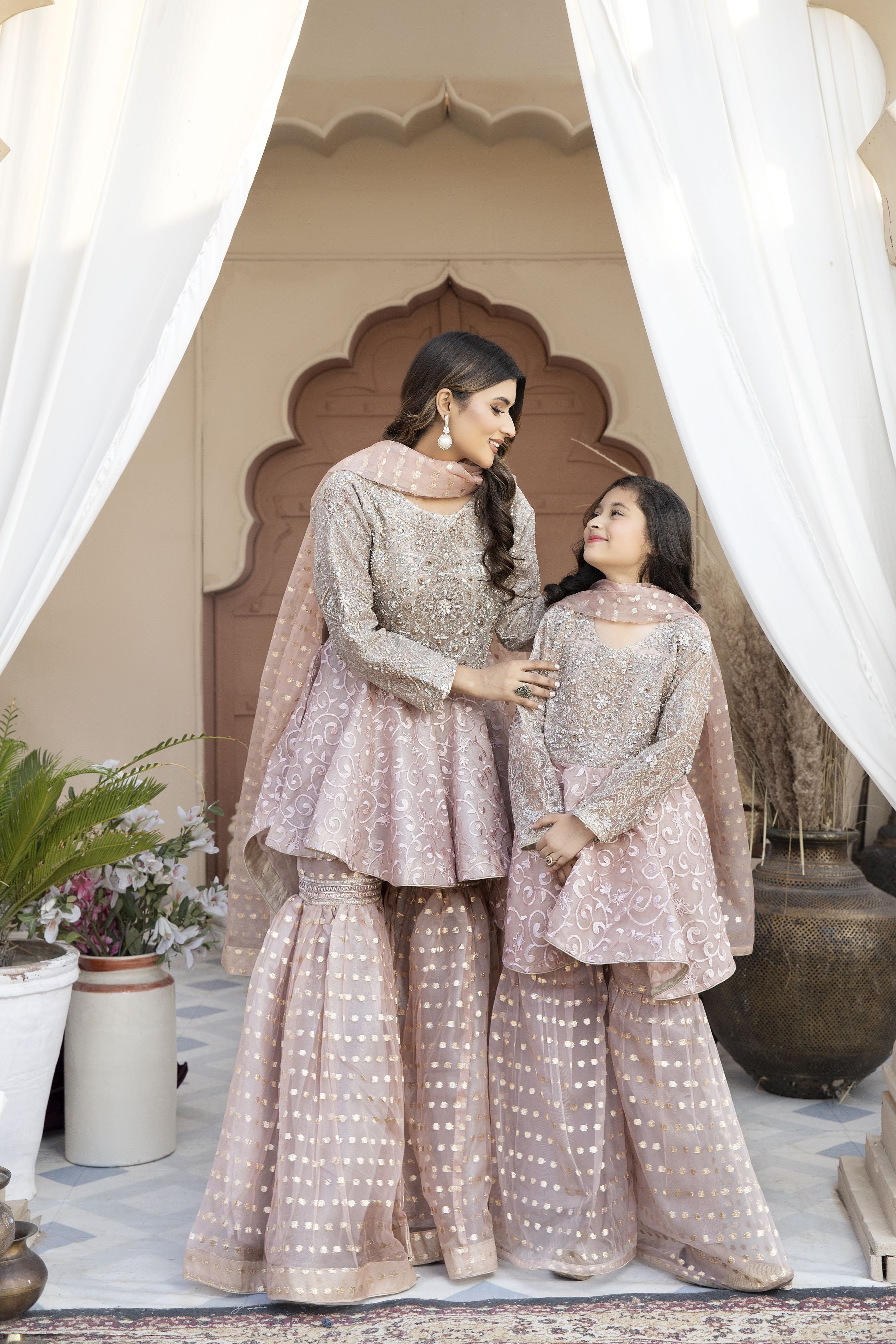 Mona Net Embroidered peplum 06