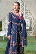 3pc Embroidered Chiffon Long Frock 09