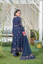 3pc Embroidered Chiffon Long Frock 09