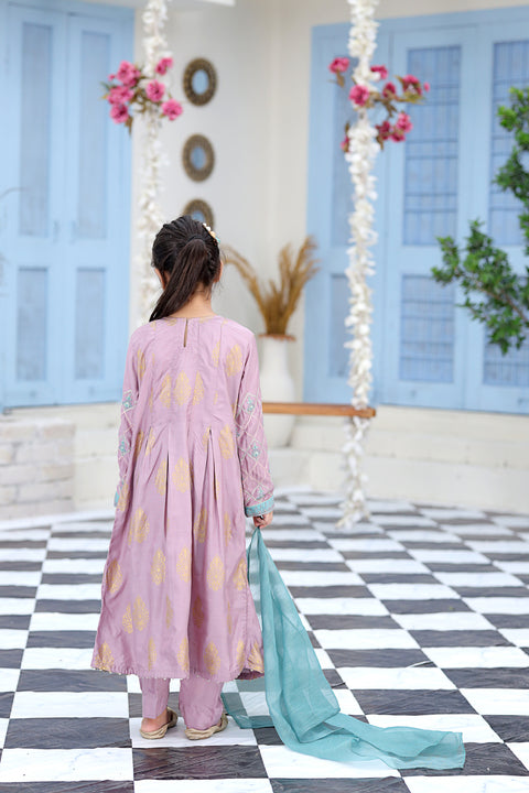 Rafia Mother Daughter Eid Girls Dress 03