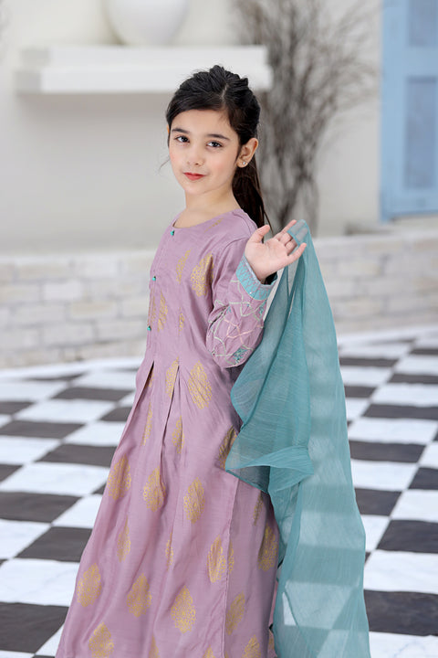 Rafia Mother Daughter Eid Girls Dress 03