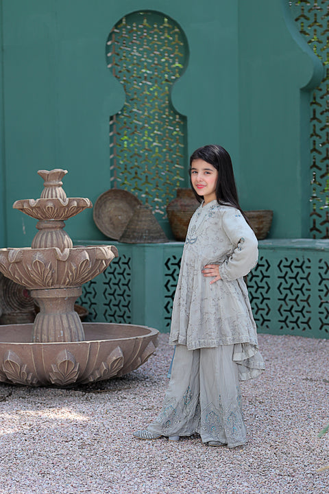 Rafia Mother Daughter Eid Girls Dress 04