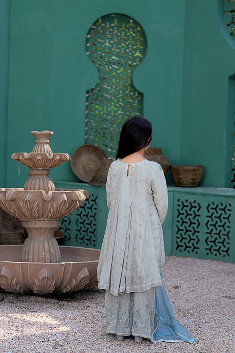 Rafia Mother Daughter Eid Girls Dress 04