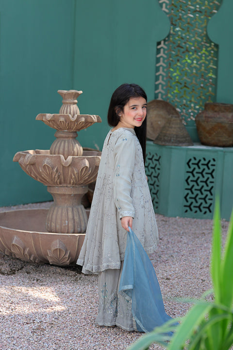 Rafia Mother Daughter Eid Girls Dress 04