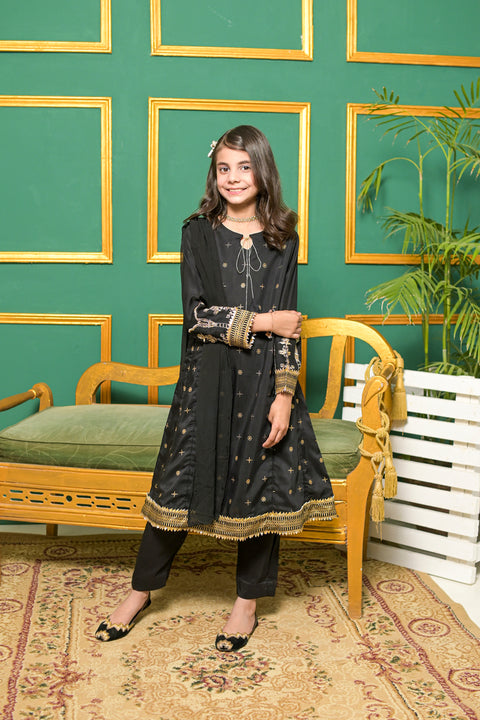 Rafia Mother Daughter Eid Girls Dress 09