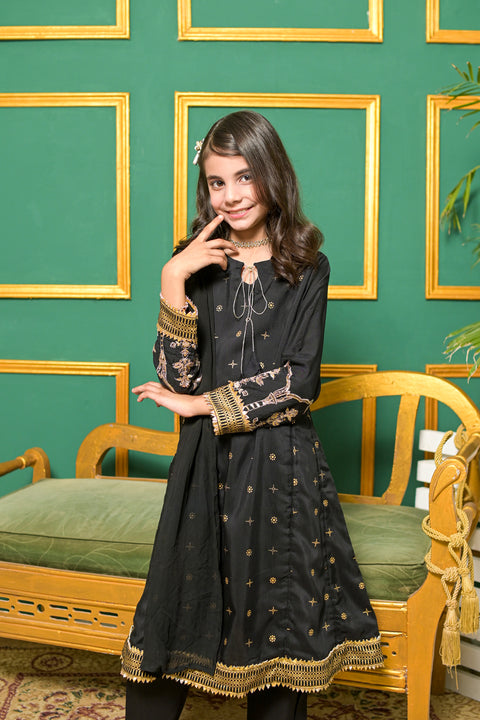 Rafia Mother Daughter Eid Girls Dress 09
