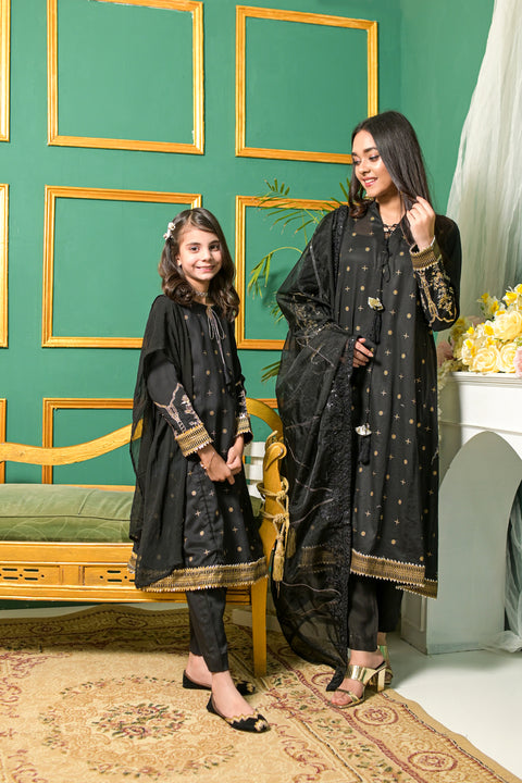 Rafia Mother Daughter Eid Girls Dress 09