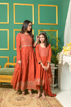 Rafia Mother Daughter Eid Girls Dress 10