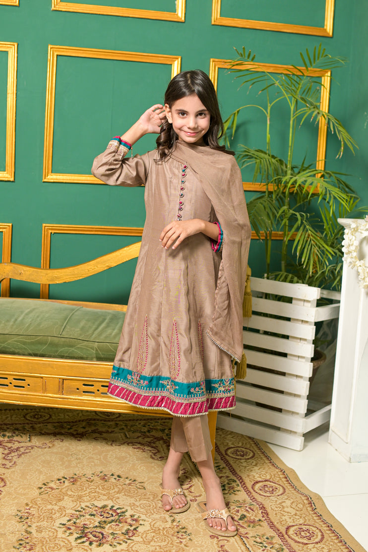 Rafia Mother Daughter Eid Girls Dress 11