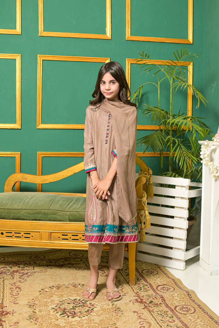 Rafia Mother Daughter Eid Girls Dress 11