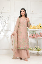3pc Viscose Embroidered Dress 07
