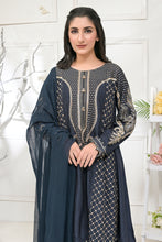 3pc Viscose Embroidered Dress 09