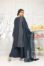 3pc Viscose Embroidered Dress 09