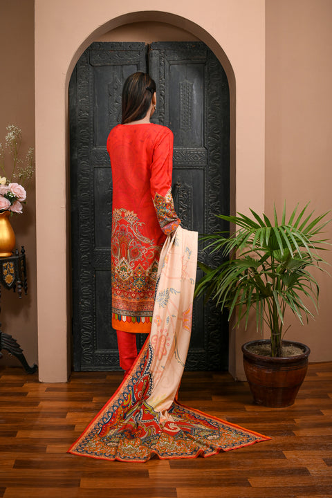 3pc Linen Printed Dress 11