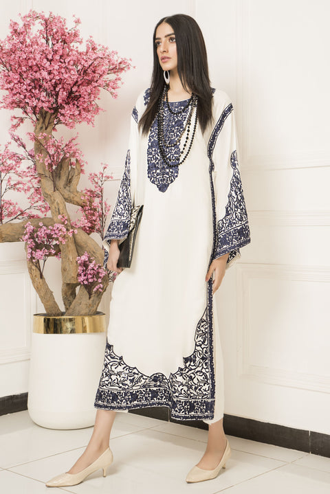 Gul Warun Winter Linen Embroidered 2pc Dress 07
