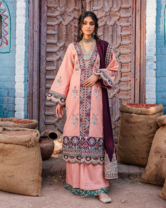 3pc Ready to Wear Khaddar Pashmina Shawl Dress 05