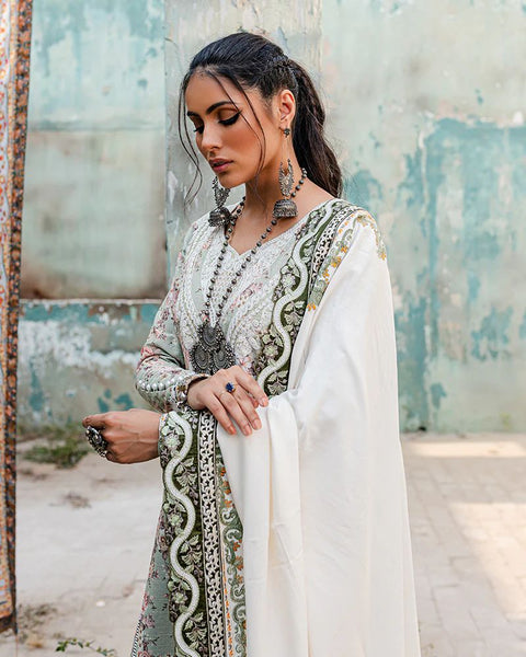 3pc Ready to Wear Khaddar Pashmina Shawl Dress 06