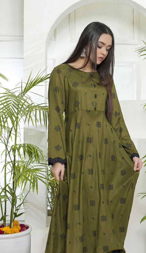 Digital Print Linen Kurta by Rafia 09