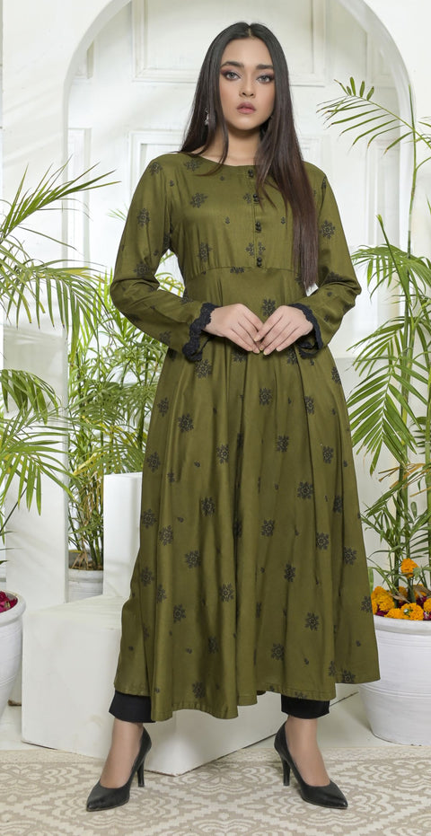 Digital Print Linen Kurta by Rafia 09