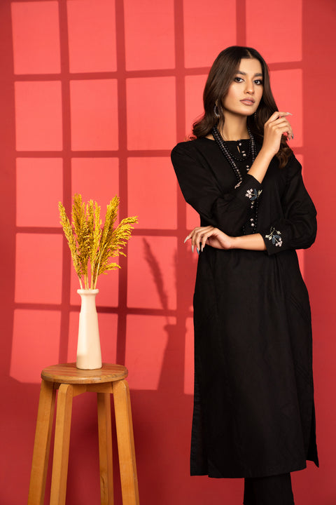 Miski 2pc Self Jacquard Co ord Dress 08