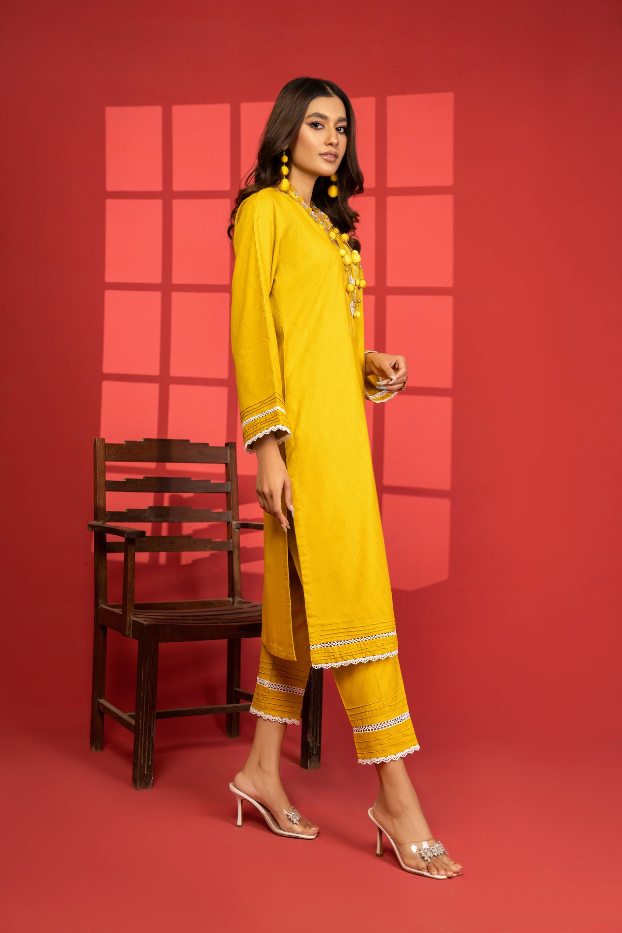 Miski 2pc Self Jacquard Dress 06