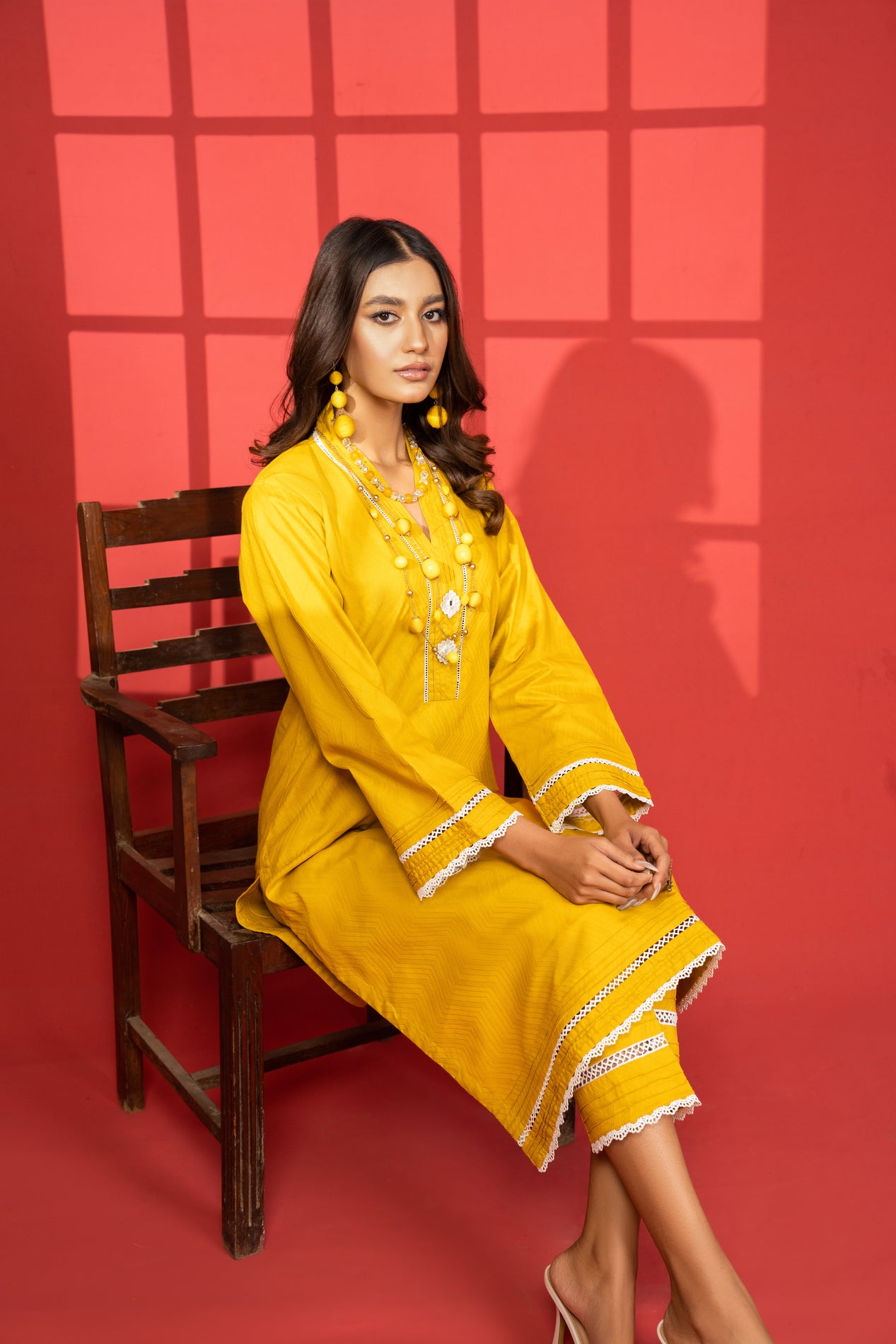 Miski 2pc Self Jacquard Dress 06