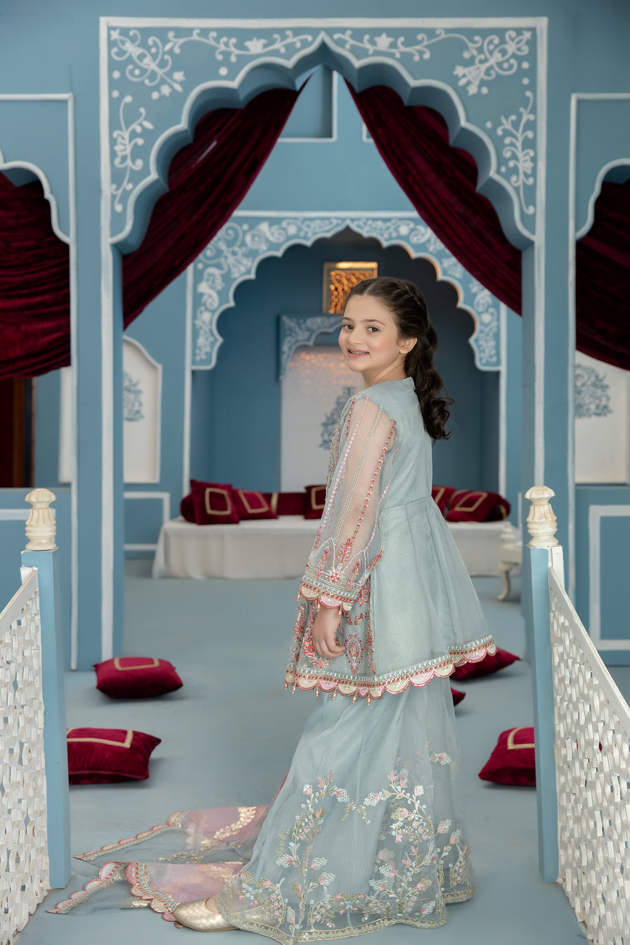 3pc Formal Handwork Girls Dress 03