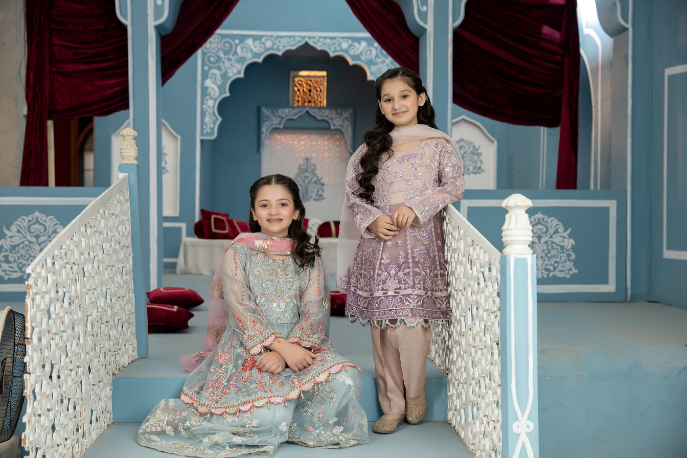 3pc Formal Handwork Girls Dress 03