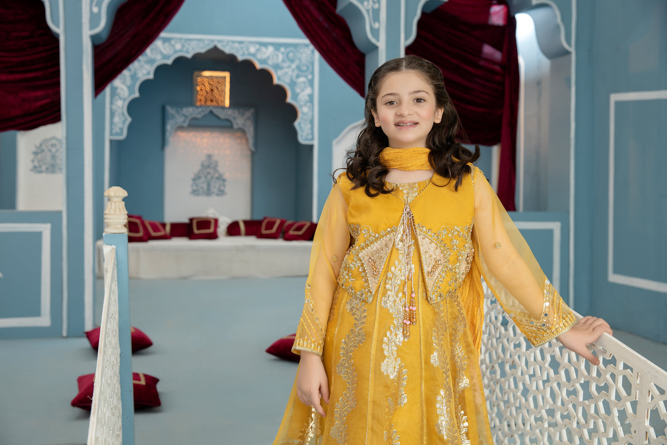 3pc Formal Handwork Girls Dress 01