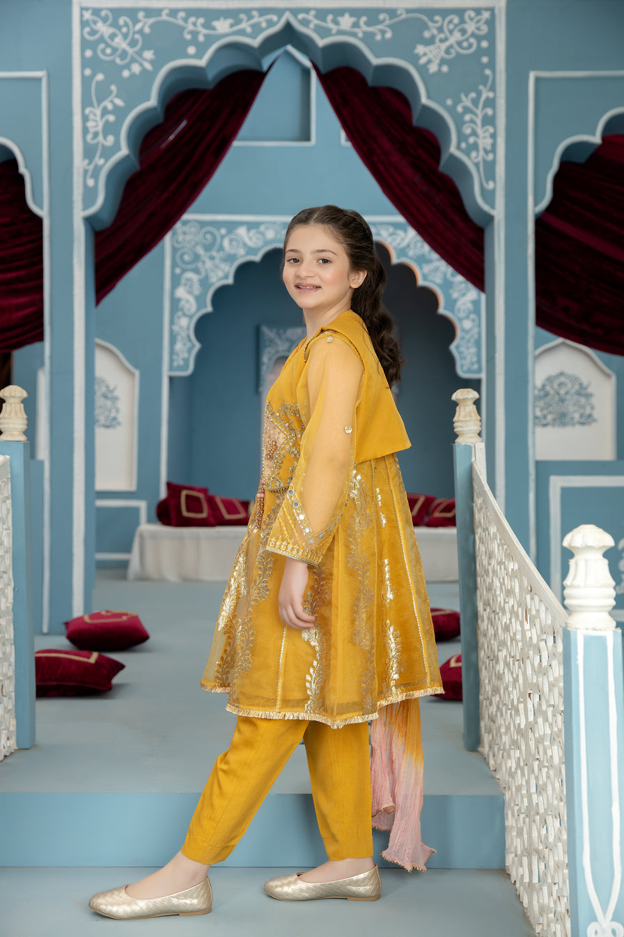 3pc Formal Handwork Girls Dress 01