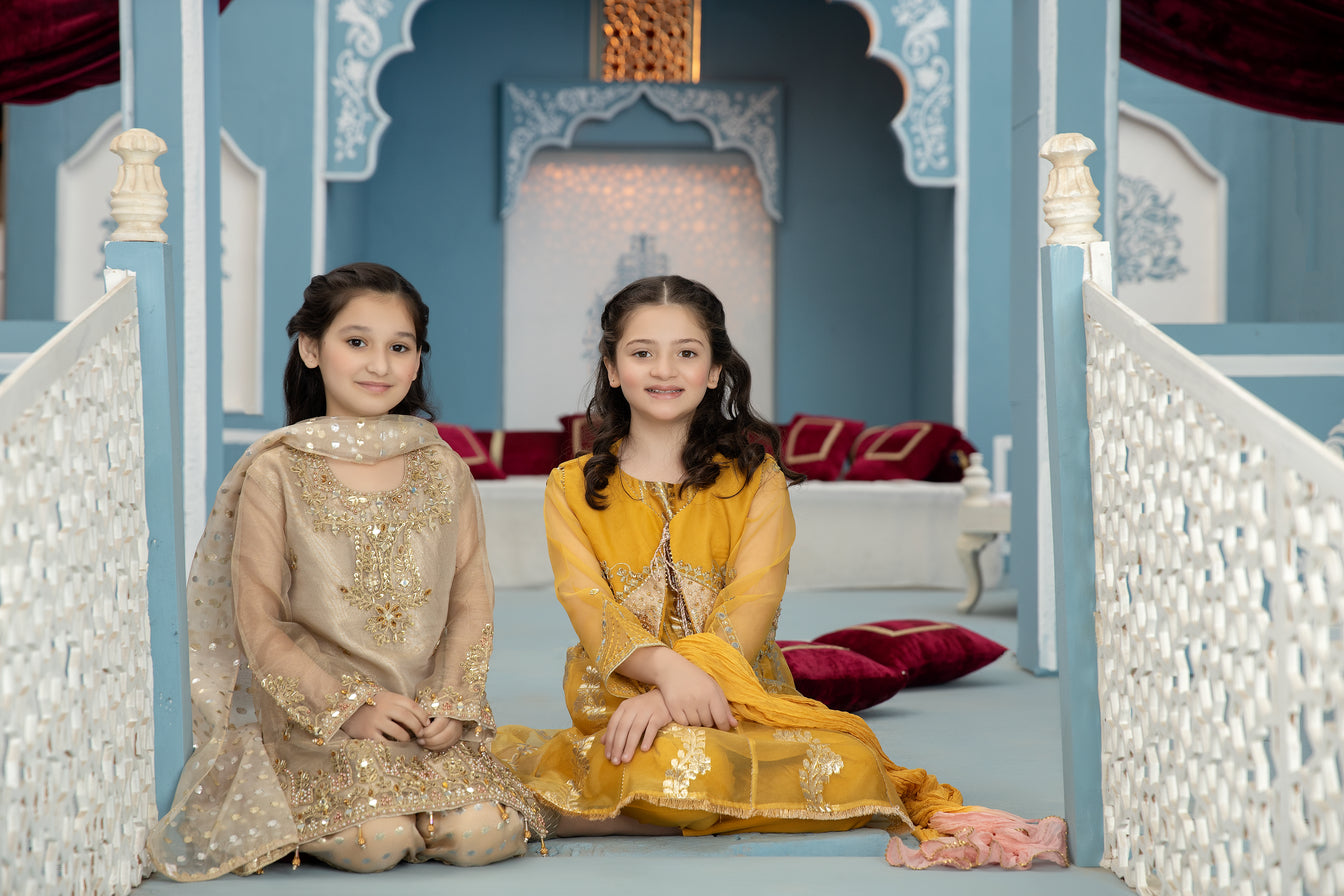 3pc Formal Handwork Girls Dress 01