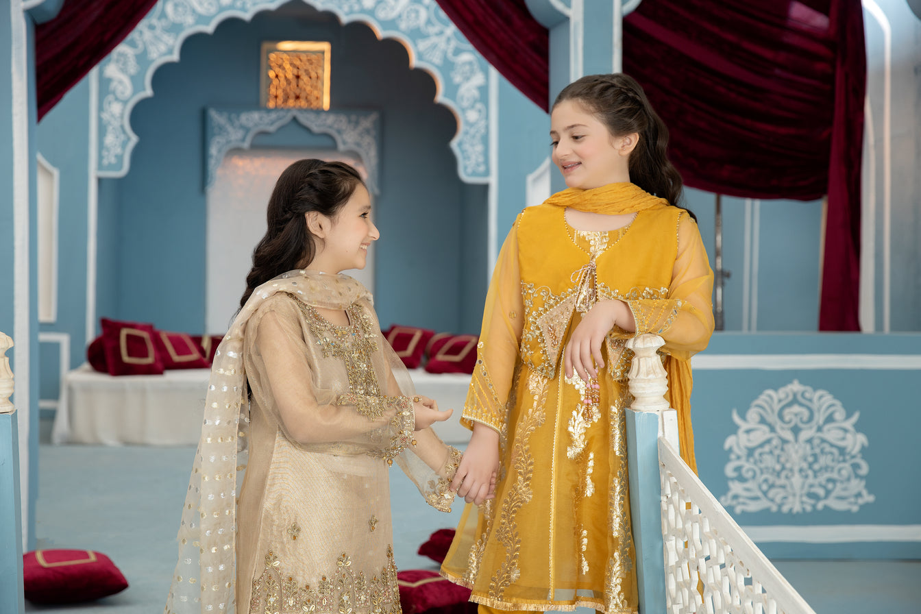 3pc Formal Handwork Girls Dress 01