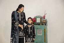 Mona Kids Embroidered Dhanak Shararah Dress K03