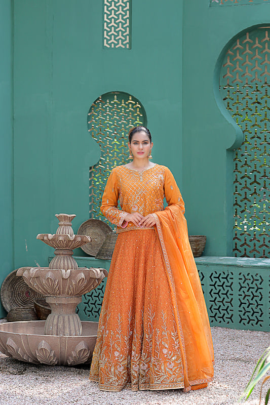 Rafia Mother Daughter Eid Lahenga Choli 05