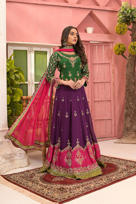 Rafia Khas Formal Lahenga Choli 01