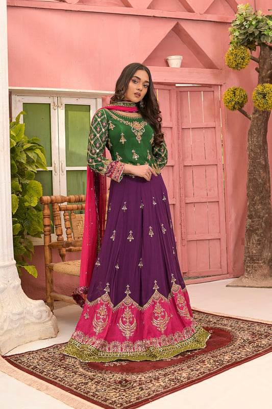 Rafia Khas Formal Lahenga Choli 01